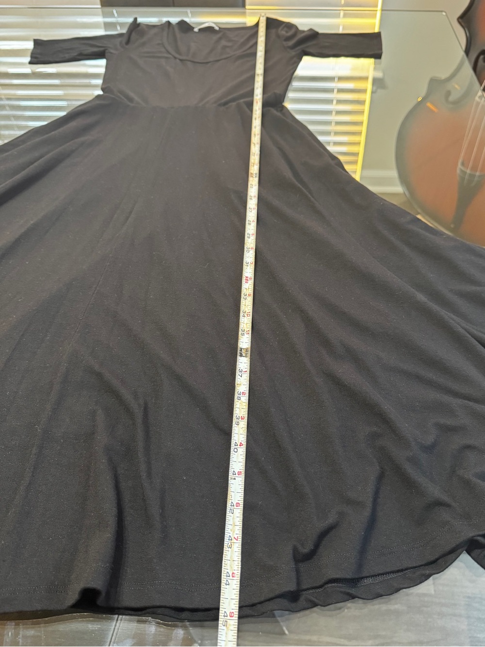 Reformation Black Scoop-Neck Midi Dress - Picture 15 of 17